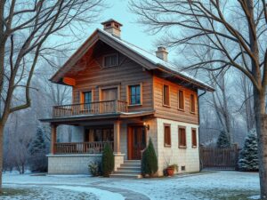 railway-service.ru | Проекты домов из клееного бруса с открытой террасой на втором этаже